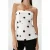 Grace & Mila top met linnen met stippen ecru