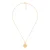 Orphelia Dames 925 Sterling Zilveren Ketting met Hanger – Goud ZH-6029/1