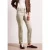 Street One Dames Mid Waist Slim Legs broek in satijnlook in Beige