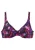 LASCANA Bikinitop  donkerlila / pink / zwart