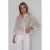 Poools blouse met stippen zalm