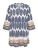 ONLY Carmakoma Blousejurk ‘CARHAVANA’  navy / mokka / wit