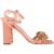 Loeffler Randall Sandalenhakken met Kwastjes in Perzikkleur Suède