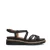 No Stress leren sandalen zwart