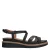 No Stress leren sandalen zwart