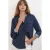 Oversized Gestipte Geweven Shirt