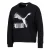 Puma Womens Classics Logo Metallic Crew Sweatshirt Zwart 597405 71