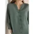 Cecil Dames 3/4 mouw blouse van linnenmix in Groen