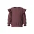 NAME IT MINI rechtvallende sweater met ruches – donkerrood
