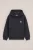 WE Fashion – Jongens hoodie met structuur en patches – Relaxed Fit – Donkergrijs – Katoen –