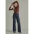 Para Mi regular waist flared jeans – donkerblauw