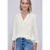 Street One Dames 3/4-mouwen blouse in mousseline kwaliteit in Wit