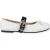 Moschino Nappa Leather Ballet Flats White