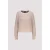 Monari  basic knitted jumper with lurex 810129 590 cappuccino