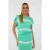 EsQualo Top Cropped Tie Dye Green