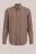 WE Fashion – Heren regular fit gestreept overhemd – Regular fit – Taupe –