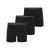 Lyle & Scott Boxershorts voor heren van Lewis met knoopsluiting (set van 3) (Zwart)