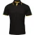 Premier Herencontrast Coolchecker Polo Shirt (Zwart/Zonnebloem)