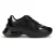 PINKO Zwarte Kalfsleren Bos Taurus Chunky Sneakers