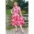 Topvintage exclusive ~ Adriana Floral swing jurk in roze