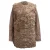 Maje getextureerde shearlingjas van roze lamsleer
