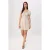 TRENDYOLMİLLA Dames Beige Effen Kort / Mini Kort Skater Jurken