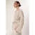 TRENDYOLMİLLA Dames Beige Gestreept Lang Regular fit Overhemden