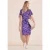 Street One Dames Viscose jurk met print in Blauw