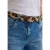Riem met nepbont en luipaardprint