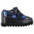 Stella McCartney Elyse platform derby schoenen in marineblauw leer