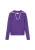 IZIA Trui  donkerlila / wit