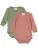 Müsli by GREEN COTTON Rompertje/body  pastelgroen / pitaja roze