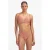 Beachlife high waist bikinibroekje met textuur lichtbruin/ecru