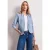 Street One Dames Blazer met structuur in Blauw