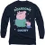 Peppa Pig Unisex adult roarsome daddy pig t-shirt met lange mouwen