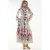 Florale Print Maxi A-Lijn Jurk