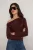 TRENDYOLMİLLA Dames Bruin Effen Lang Getailleerd Blouses