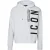 Dsquared2 Witte Hoodie Met Groot Zwart Logo