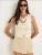Bianco Lucci Gebreide bodywarmer  ecru