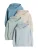 The Set Sweatshirt  ecru / cyaan blauw / lichtblauw / mintgroen