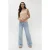 EsQualo Sweater Slv/lss Stripes Lurex Light Apricot