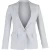 Stella McCartney Enkelzijdige Blazer met Zakken in Lichtblauwe Viscose