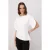 TRENDYOLMİLLA Dames Wit Effen Driekwart mouw Regular fit Blouses