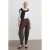 Dames Hoge Taille Wijde Pijpen Crepe Broek