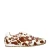 DWRS Sava leren sneakers met koeienprint bruin/wit