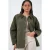 Gabardinejack met knoopsluiting en zakken