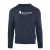 Aquascutum Heren Geribbelde Logo Sweatshirt (Marineblauw)