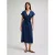 Middenlange denim jurk met riem voor dames Lee