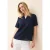 Cecil Dames Blouse shirt met textuur in Blauw