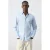 Mango Man regular fit gestreept casual overhemd – lichtblauw